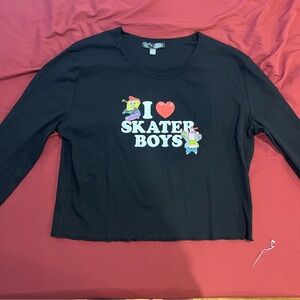 Dolls Kill x Spongebob PLUS ROCK IT UP LONG SLEEVE TEE